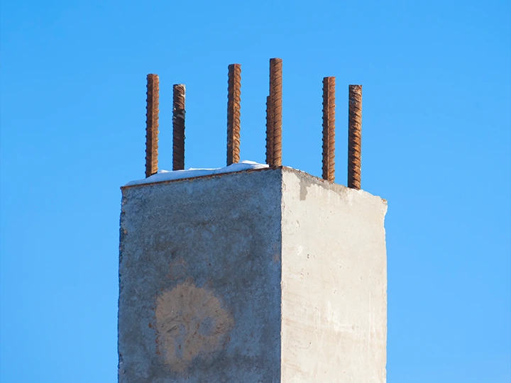 Reinforced concrete pillars